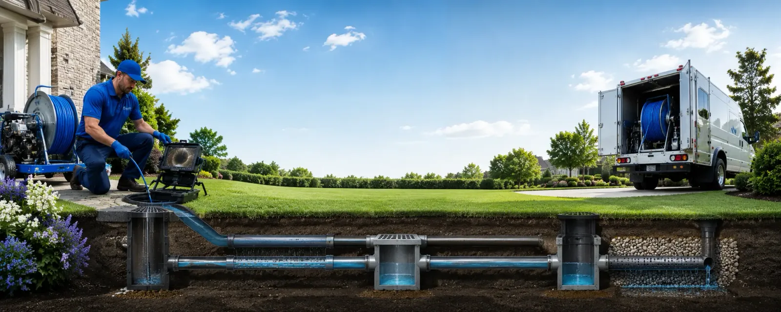 Outdoor drain cleaning information for Rogers, OH
